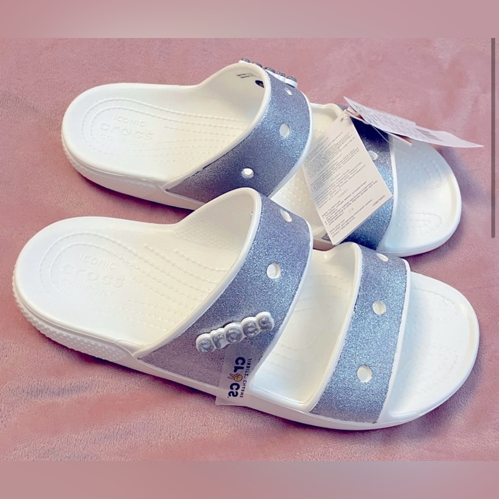 Women’s classic glitter croc sandals
